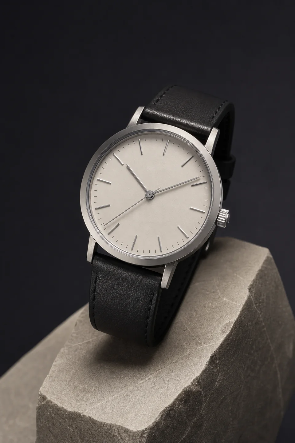 Representative private-label watch showing the available dial logo area.